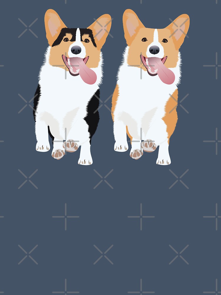 Corgi Friends Running Together by KCPetPortraits