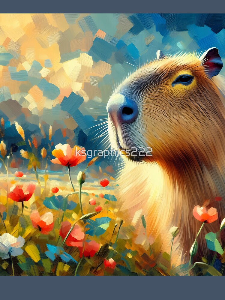 Capybara Art #31 | Capybara Lovers by ksgraphics222