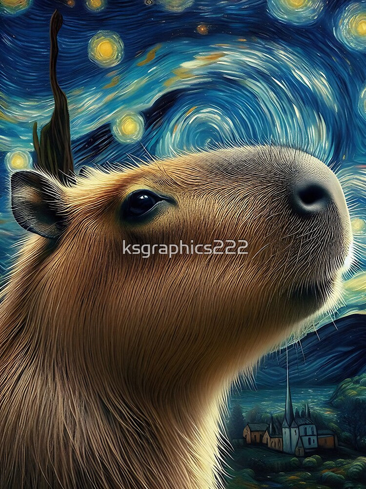 Capybara Art #73 | Capybara Lovers by ksgraphics222