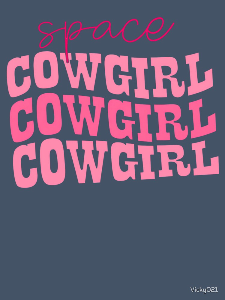 Space Cowgirl Pink Western Retro Typography by Vicky021