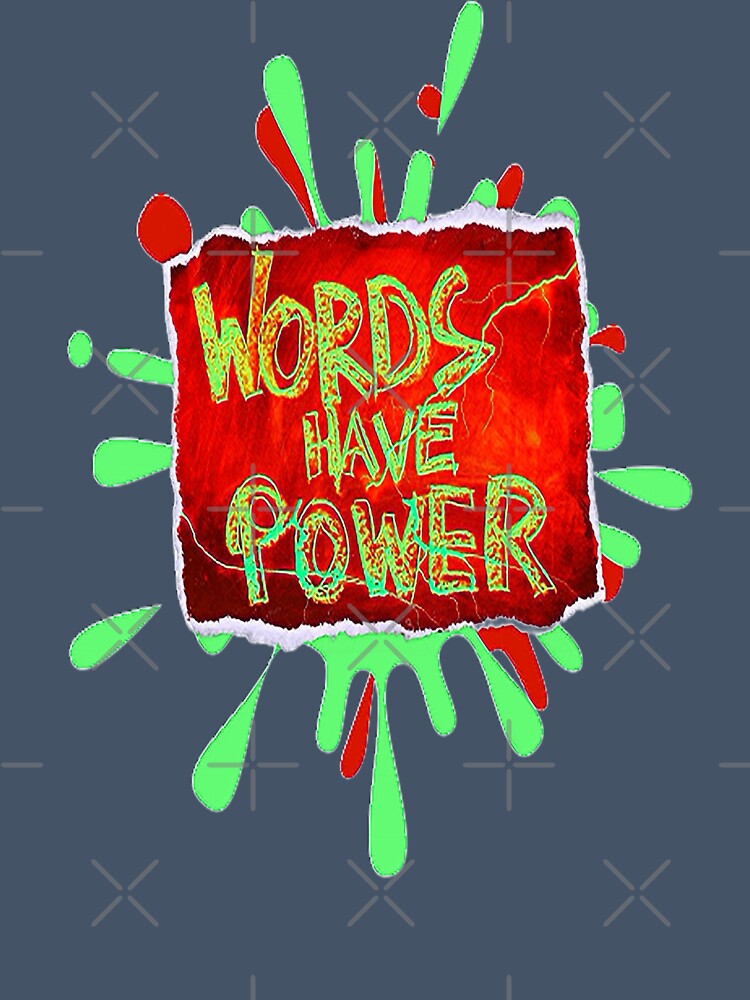 Words Have Power Lettering Design,2, Words, Illustration Abstracto, Motivational Quotes by Adri Barnard