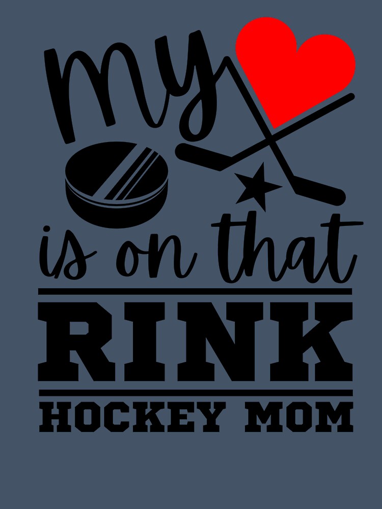 My Heart is on that Rink,Hockey Mom Shirt,Funny Hockey Tshirt,Hockey Mom Tee,Hockey Mom Gift,Hockey Lovers Tees,Short-Sleeve Unisex T-shirt. by Babe3955
