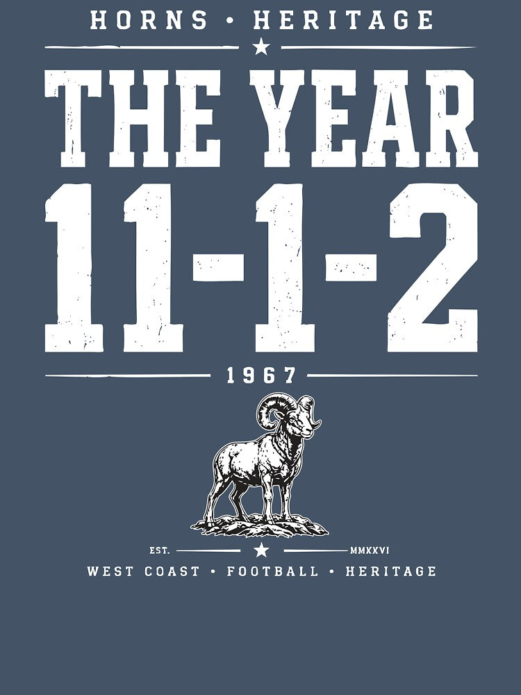 The Year 11-1-2 1967 — Vintage West Coast Football Heritage by elcarnero