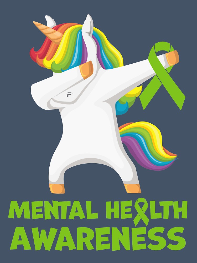 Mental Health Awareness Green Ribbon by mmos