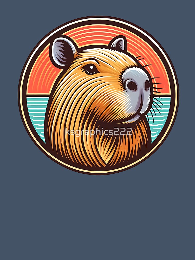 Capybara Art #40 | Capybara Lovers by ksgraphics222