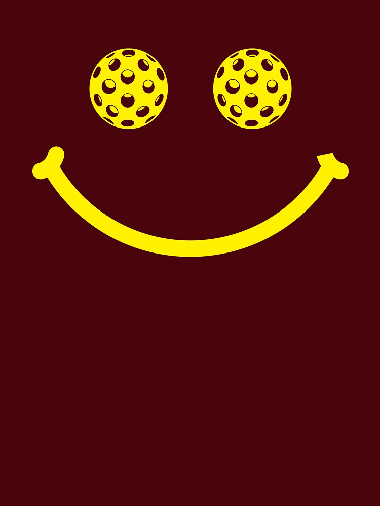 Smiley Face Pickleball Eyes Shirt by BitterOranges