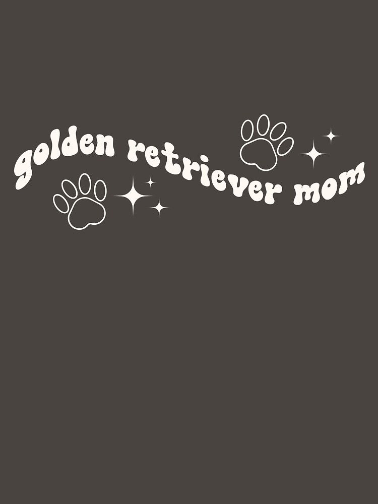 Golden Retriever Dog Mom Retro Graphic Cream White by shopfashionnerd