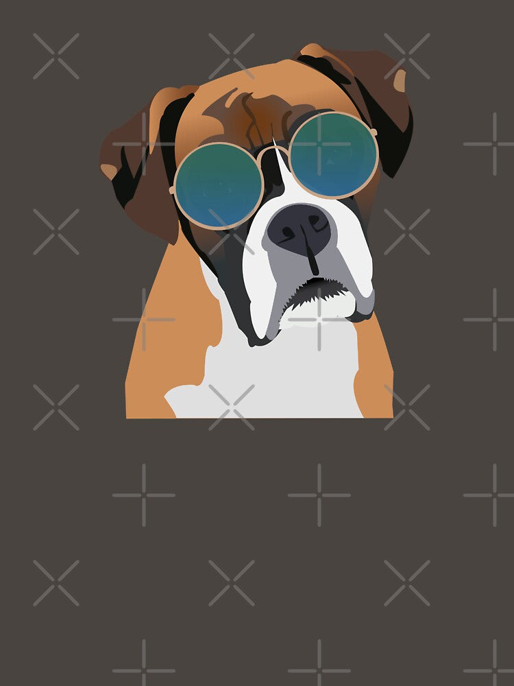 Boxer Dog wearing Sunglasses by KCPetPortraits