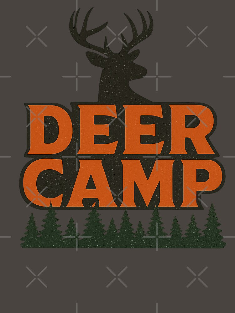 Deer Camp Whitetail Deer Hunting Hunter Camp Graphic by SaDesign99