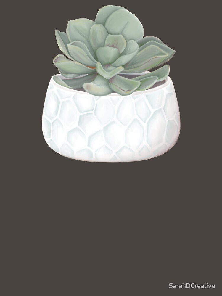 Succulent in Textured Vase by SarahDCreative