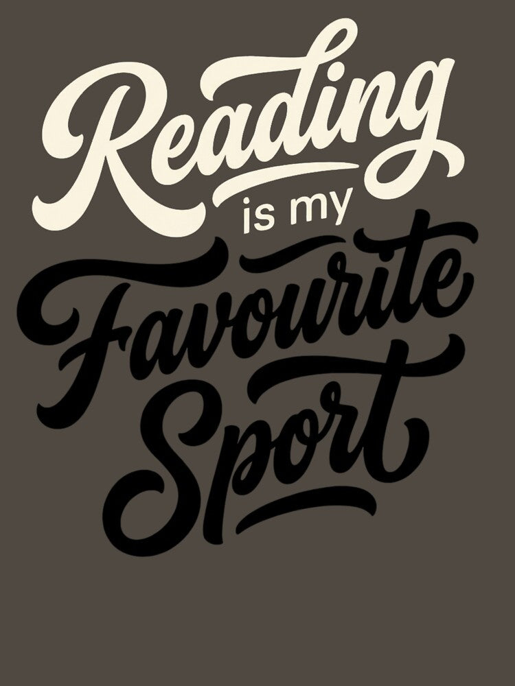 Reading Is My Favourite Sport T-Shirt, Book Lover Gift, Funny Reader Graphic Tee by HB ART
