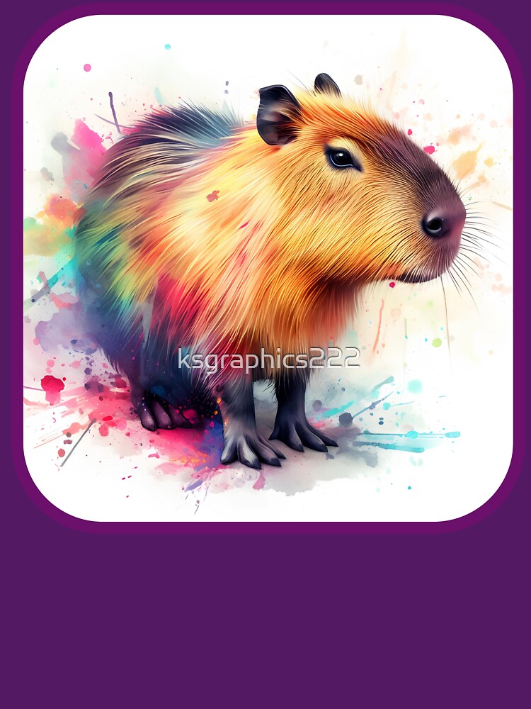 Capybara Art | Capybara Lovers by ksgraphics222