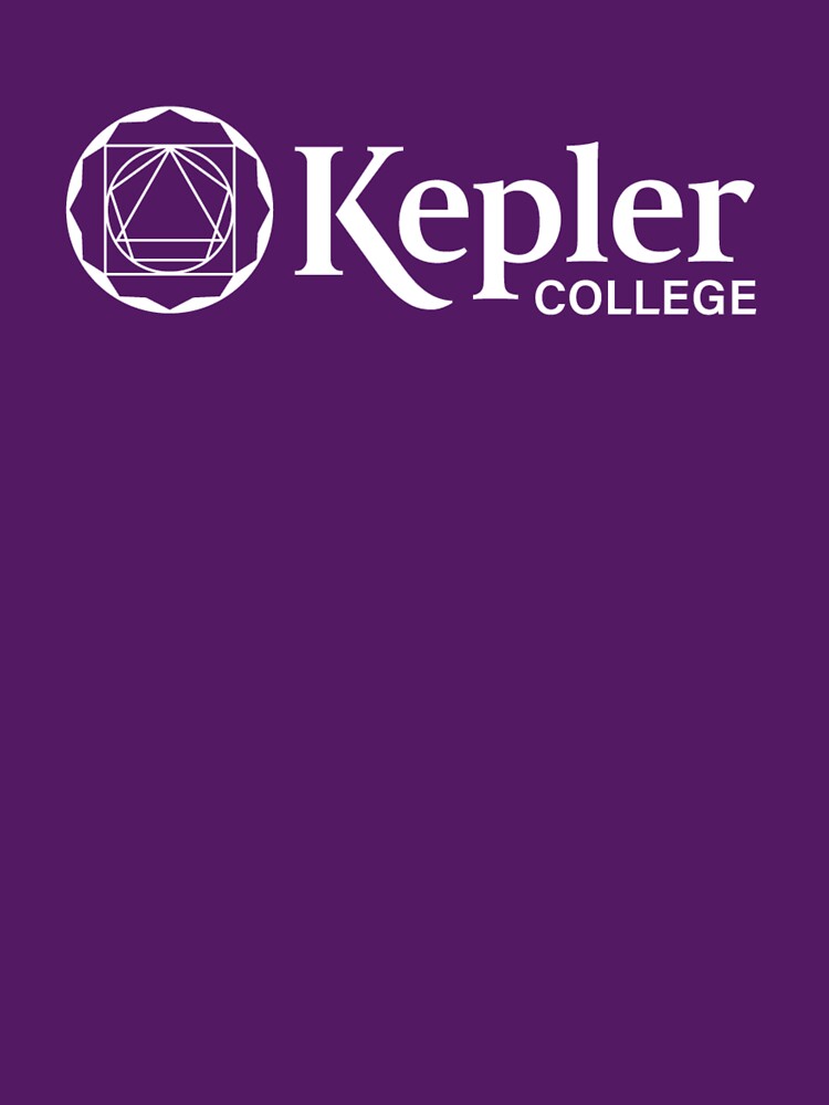 Kepler College White Print Logo by Kepler College
