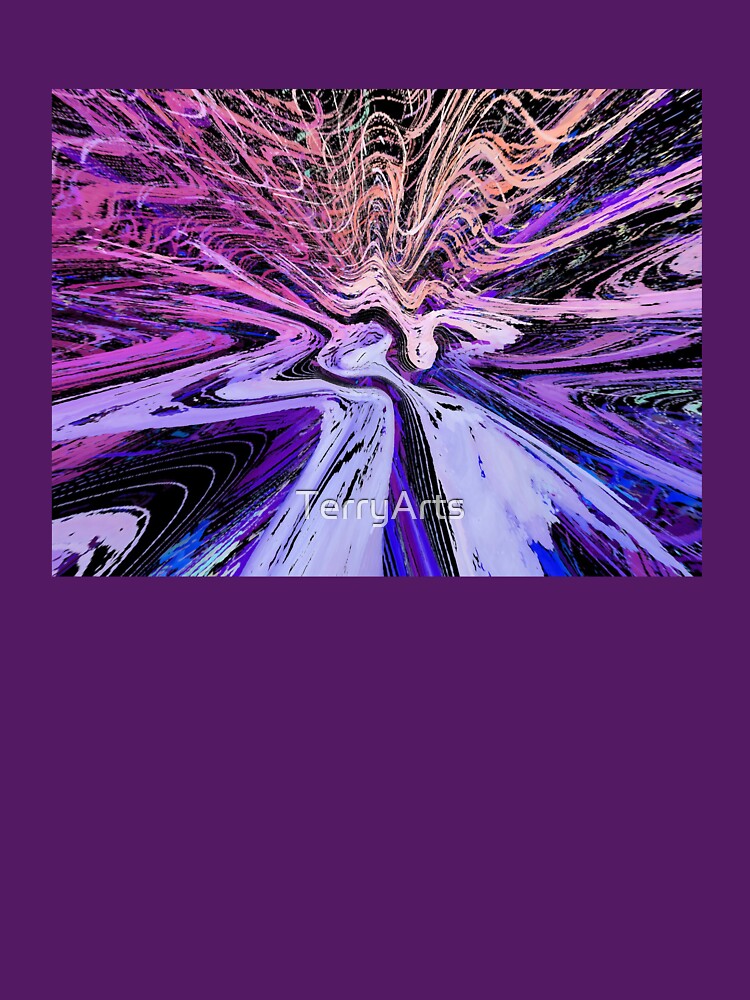 Y2K Aesthetic Colors Futuristic Cyber Cosmic Bird Flight Along Galactic Highway Sci Fi Design 4 of 4 by Beachy