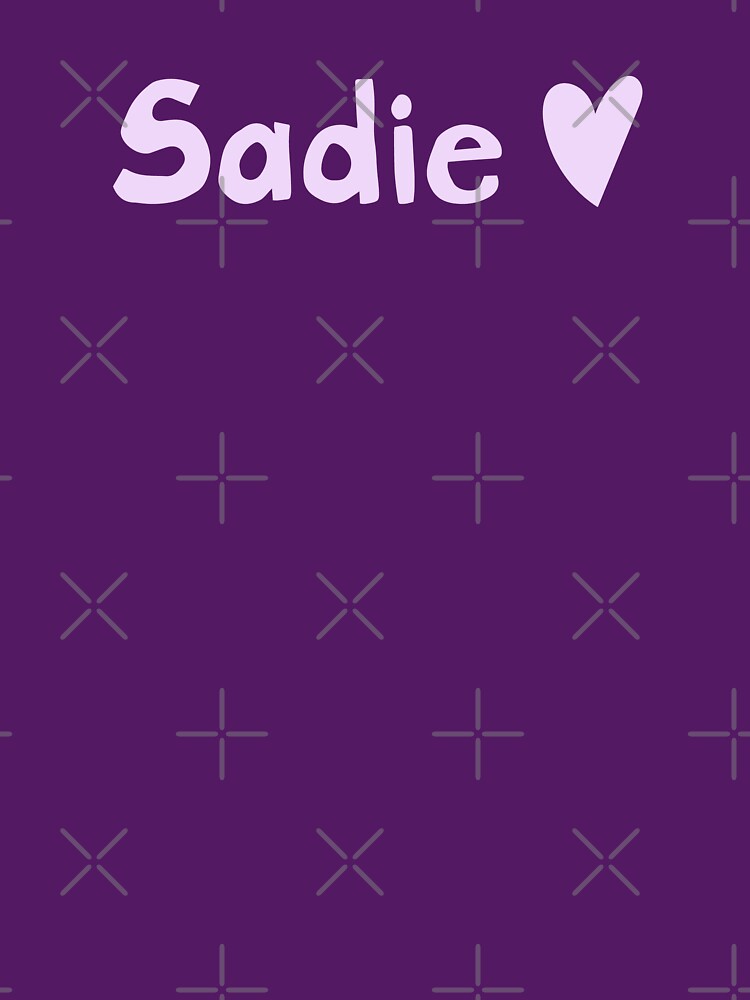 Sadie name in lilac lavender by FrancesPoff