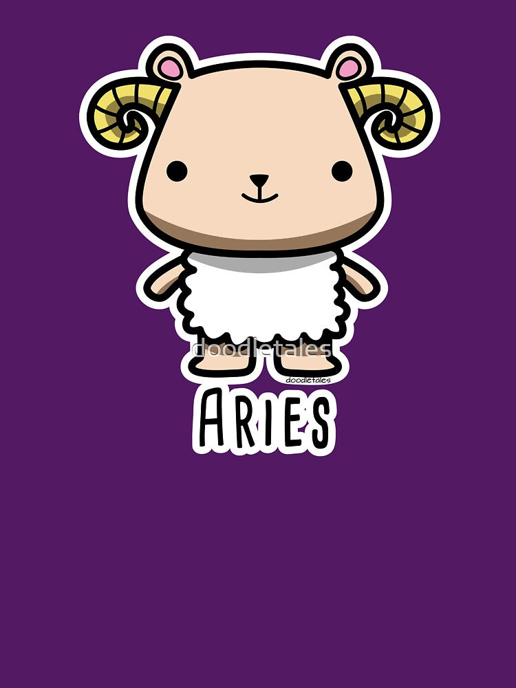 Aries zodiac teddy bear T-shirt by doodletales