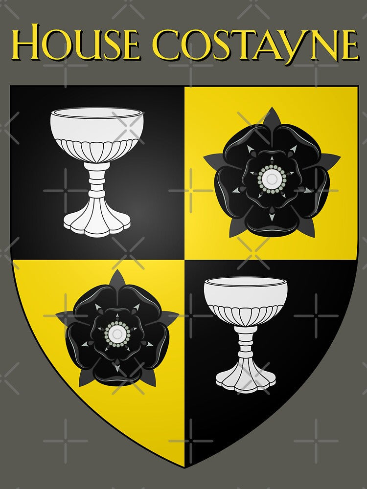 House Costayne Coat of Arms Heraldry Sigil - A Song of Ice and Fire by >> jonboydesigns.etsy.com
