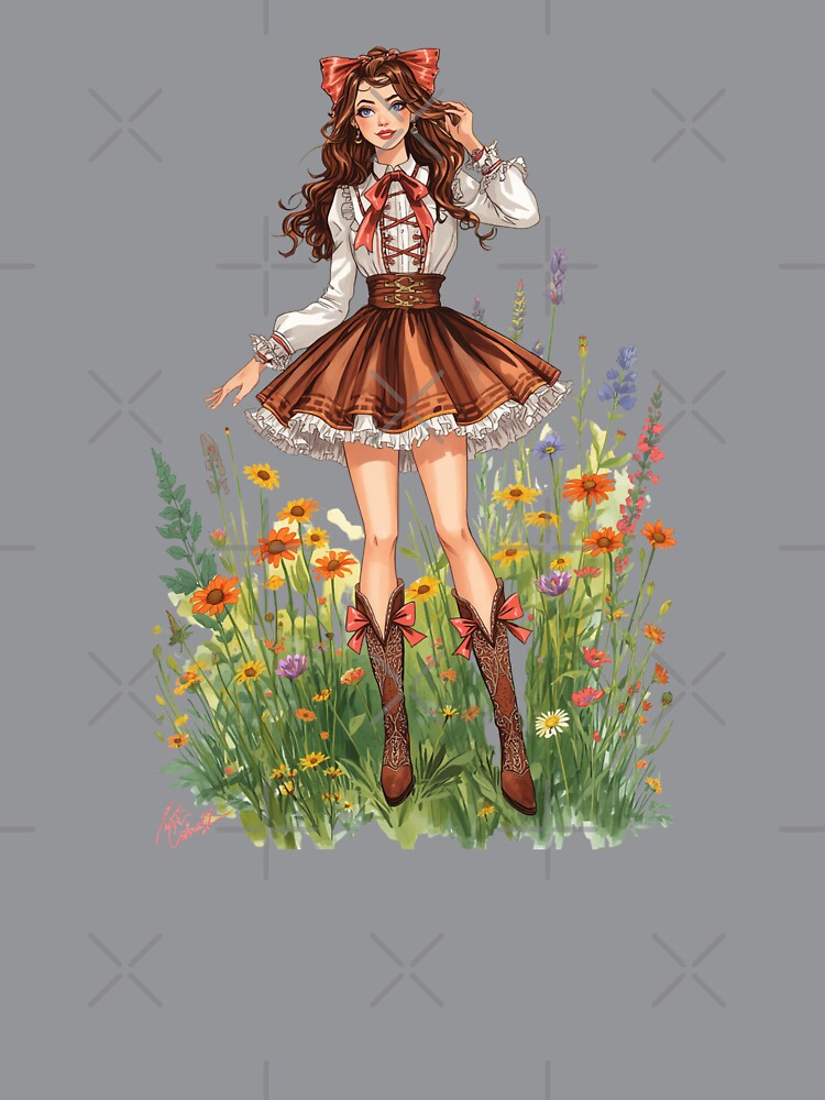 Western Coquette Bows & Boots | Pink Cowgirl Aesthetic | Cute Country Girl Design by FitEnvy