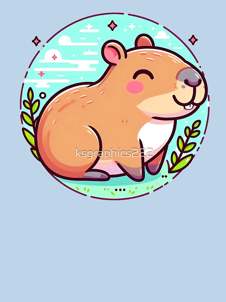 Capybara Art #52 | Capybara Lovers by ksgraphics222