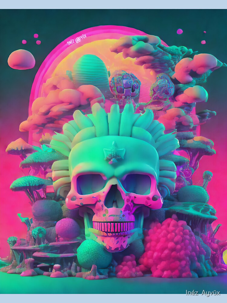 Neon Skull King by Inéz  Ayvüx