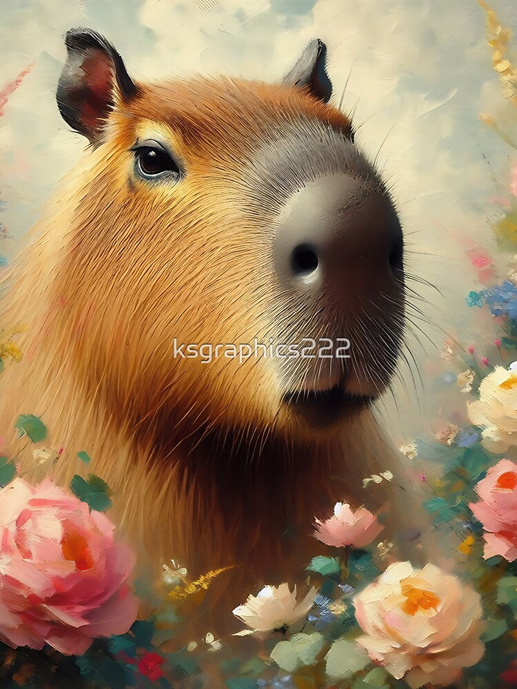 Capybara Art #98 | Capybara Lovers by ksgraphics222