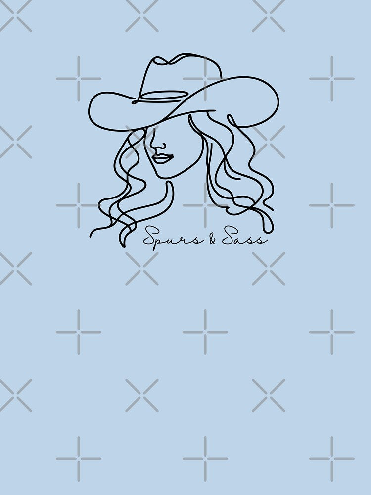 Spurs & Sass | Western Cowgirl Quote | Country Rodeo Rodeo Girl Aesthetic | Funny Sassy Country Saying by SimplyJasper