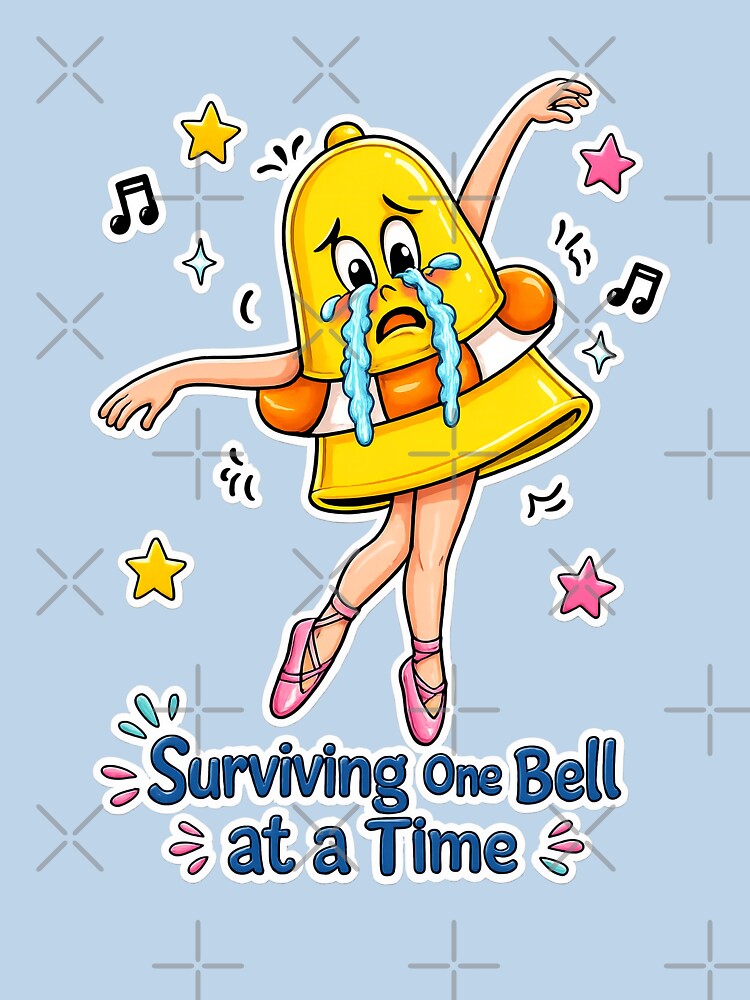 Surviving One Bell at a Time- Funny Teacher Classrrom Design by Classroom Crew Studio