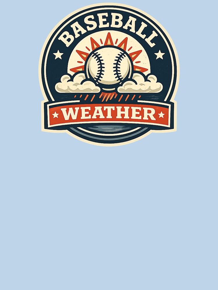 Baseball Weather Retro Sports Badge Sticker by EastEndTownie