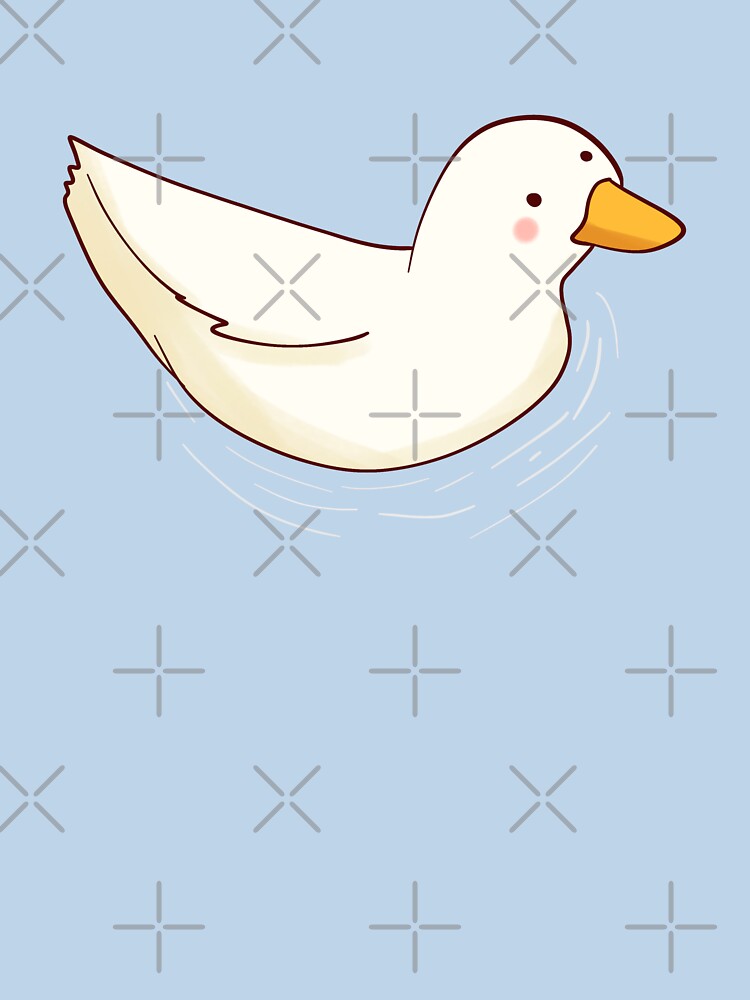 Duck swimming by Mayarart