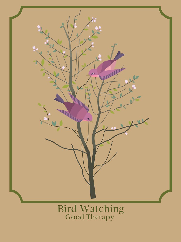 Bird Watching Good Therapy funny Bird Watching Women by Jane Pierce Art