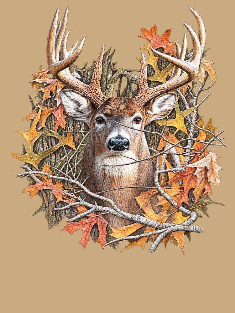 Vintage Deer in the Woods by BakersTees