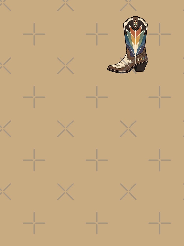 Rainbow Western Cowboy Boot Retro Pride Sticker by SimplyJasper