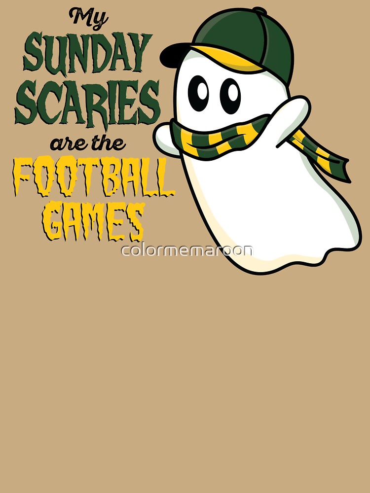 Green Bay Halloween Ghost Sunday Scaries by colormemaroon