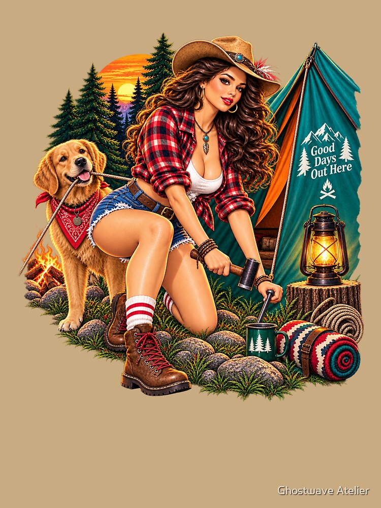 Western Cowgirl Camping Adventure – Camp More Worry Less by Ghostwave Atelier