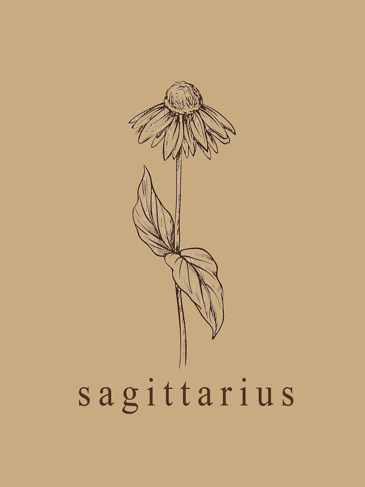 Sagittarius Botanical Zodiac by mandeegirl17