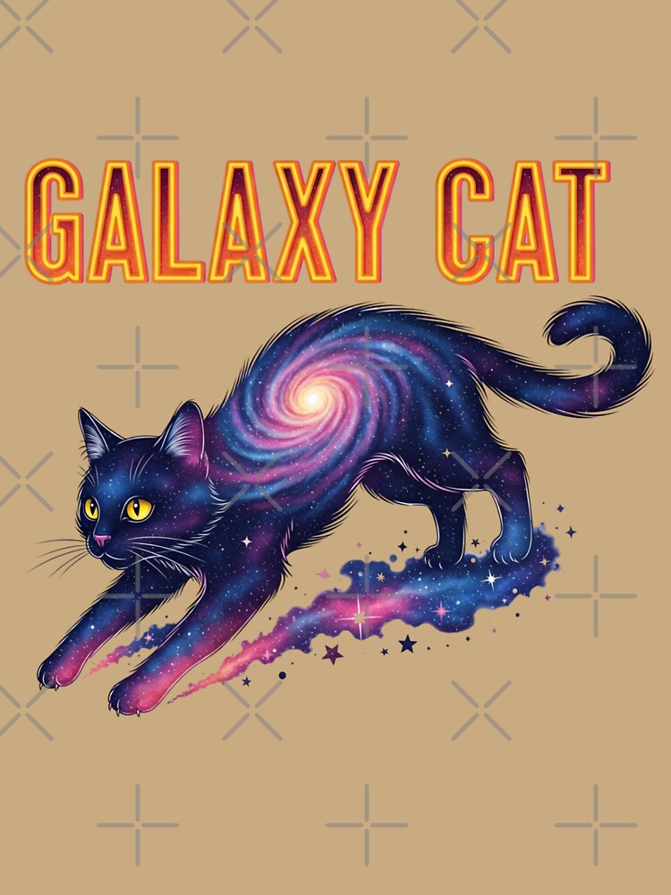 Retro Galaxy Cat | Vintage Space Kitten Aesthetic Graphic Art by Design_Your_Day