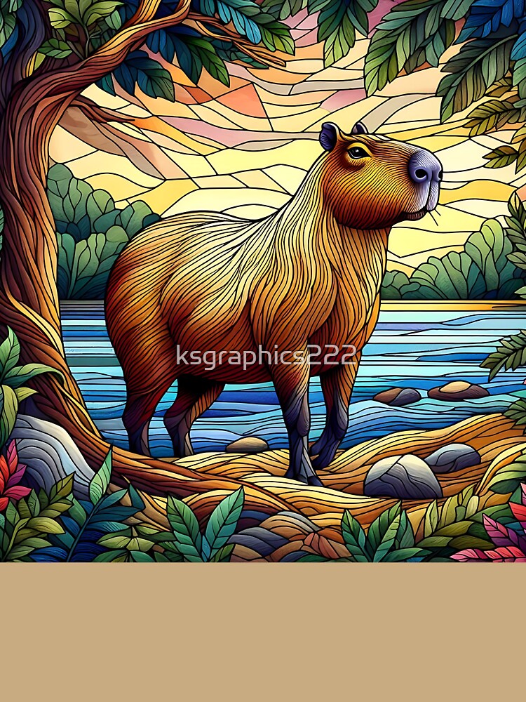 Capybara Art #80 | Capybara Lovers by ksgraphics222