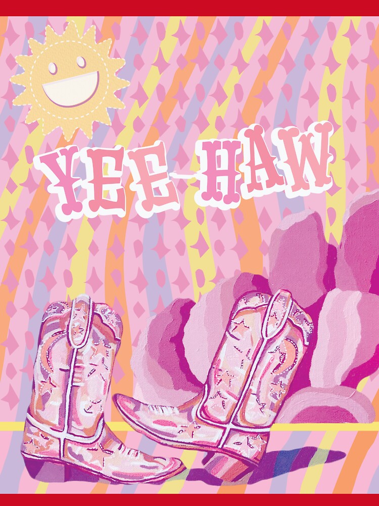 Yeehaw Cowgirl Vibes Sunset by janeisartfull