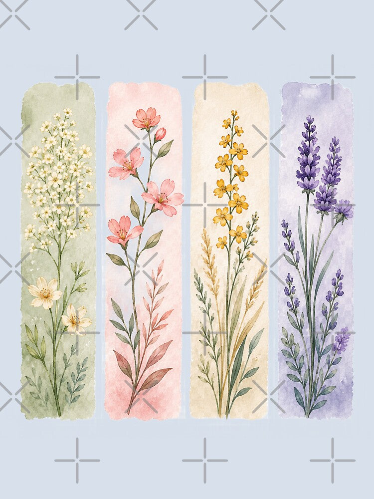 Botanical Wall Art Watercolor Wildflower Print | Floral Illustration | Cottagecore Decor | Vintage Botanical Painting by MimiSabu