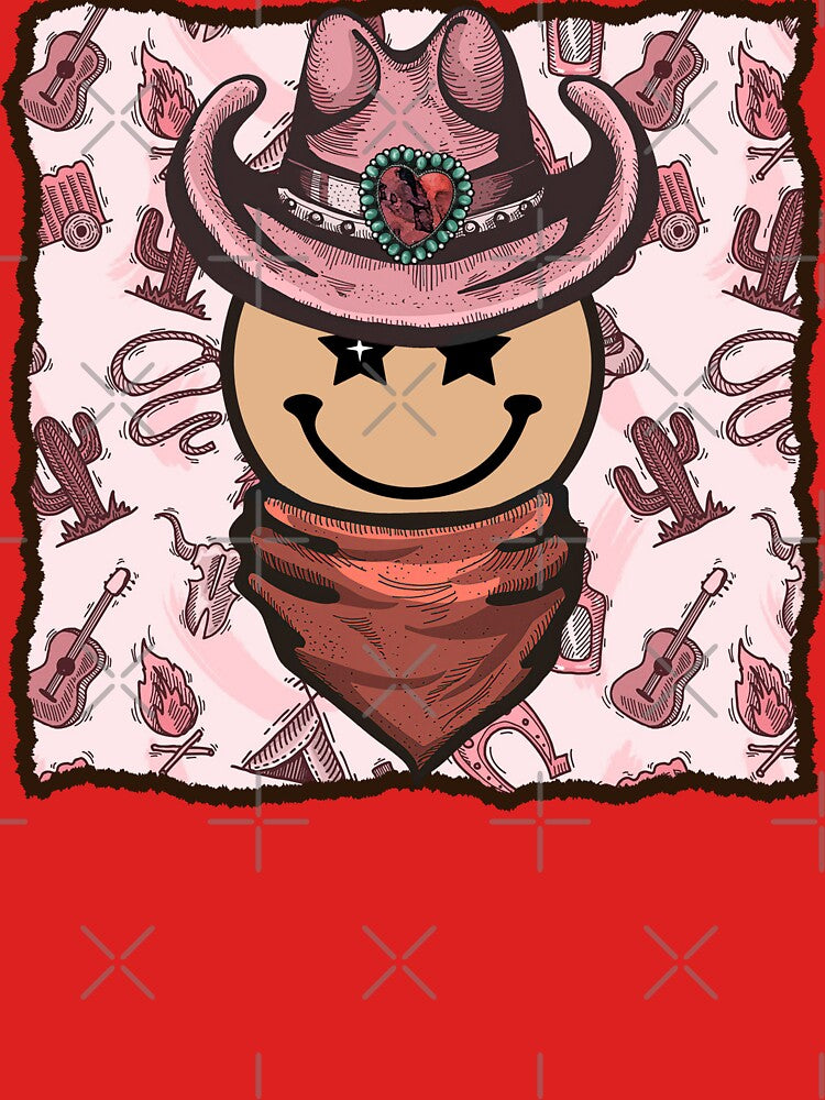 Cowgirl Smiley Face by handsoftime2020