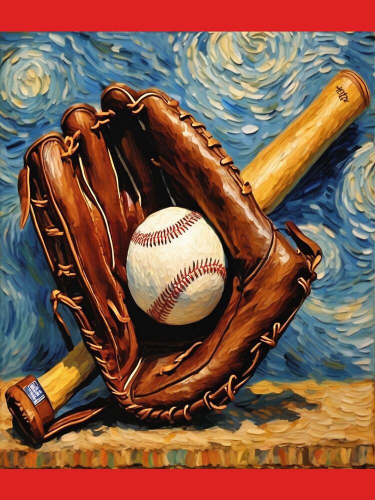 "Baseball Set: Bat, Ball, and Glove" by Artisticanvas