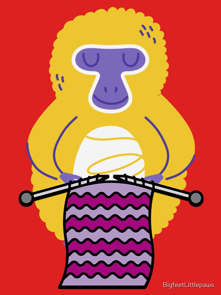 Little monkey knitting by BigfeetLittlepaws