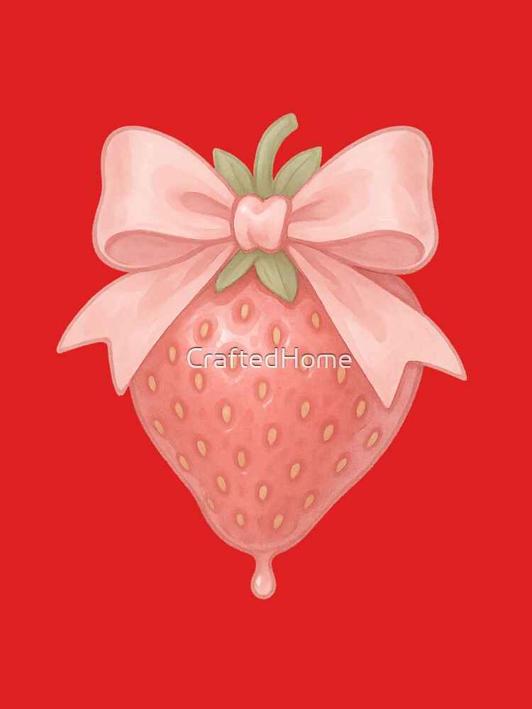 Strawberry Bow Babe by CraftedHome