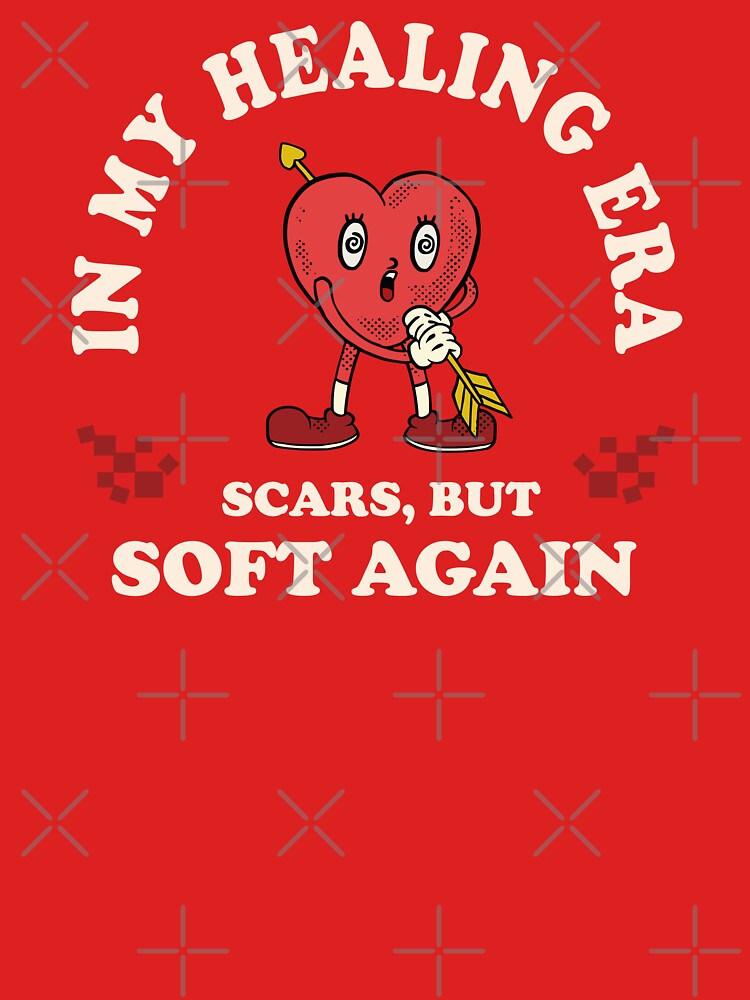 In My Healing Era Vintage Retro Cartoon Heart by CreareAT