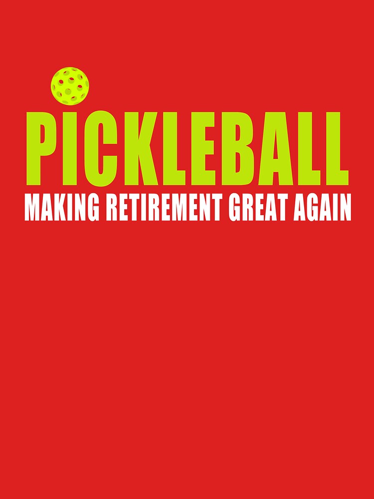Pickleball Making Retirement Great Again Dark Short T-Shirt by BitterOranges