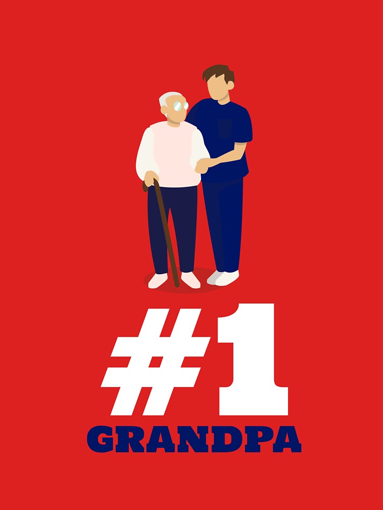 #1 Grandpa – Grandparents Day Tribute Design by Ani-24