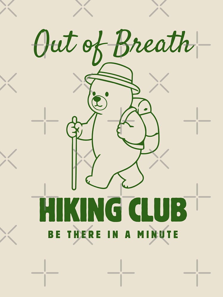 Out of Breath Hiking Club Bear by Auchi_Verse