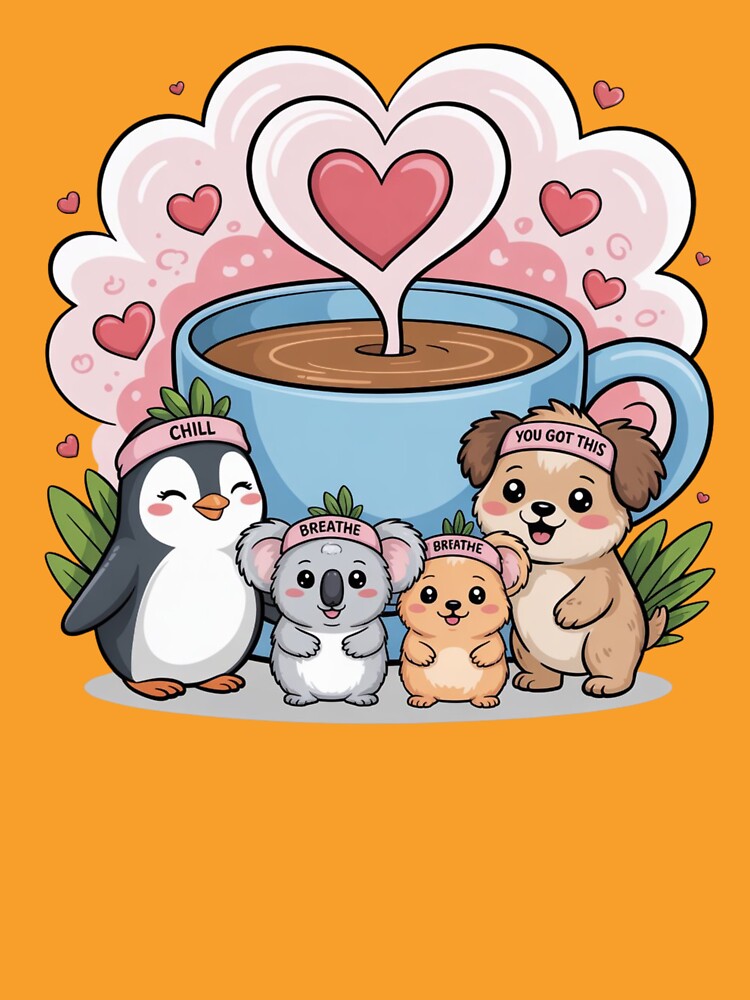 Anxiety Support Squad – Cute Animal Team for Stress Relief by Timeless Design