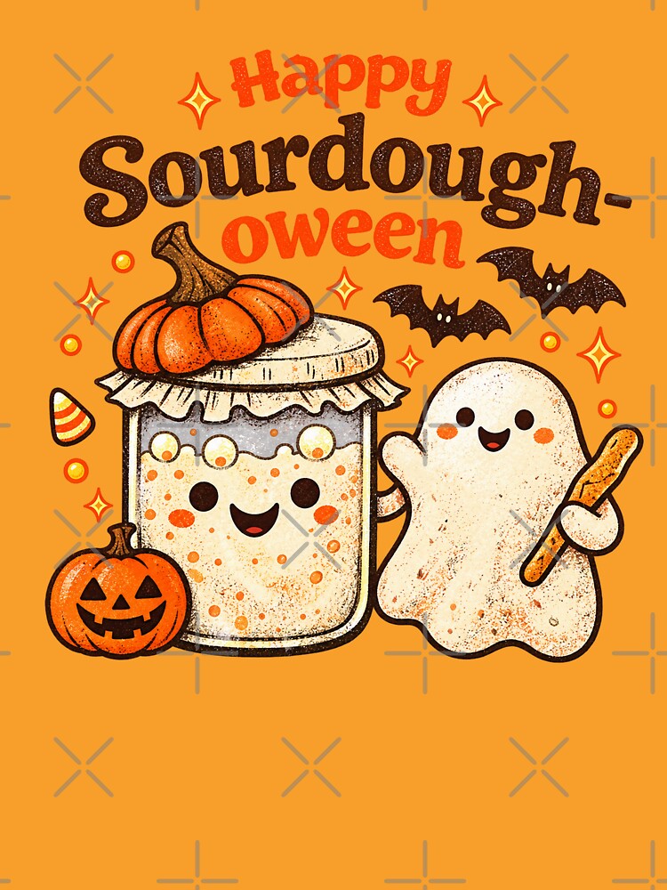 Happy Sourdough-oween | Cute Sourdough Halloween Pun by azule1
