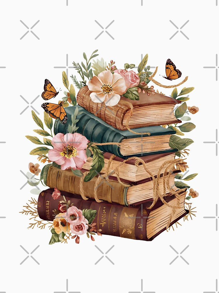 Floral Book Lover by kadryshop